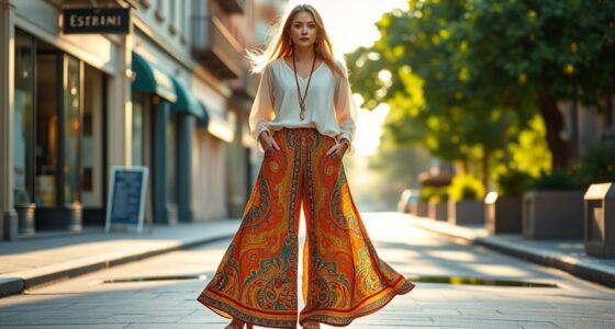 stylish boho wide leg pants