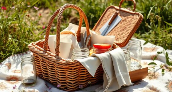 stylish functional picnic baskets