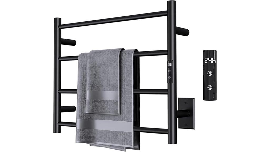 stylish towel warmer with timer