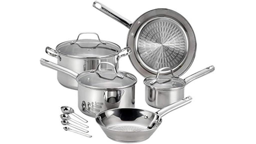 t fal stainless steel cookware
