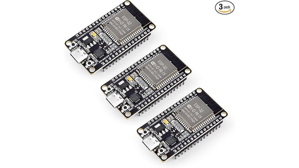 three esp 32 boards