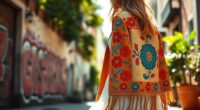 top boho embroidered jackets