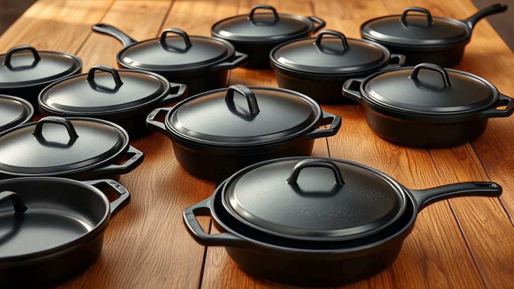top cast iron pans with lids