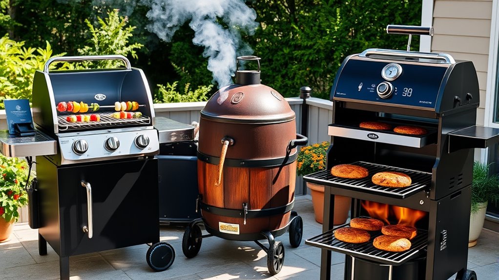 top charcoal grill smoker combos