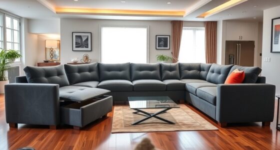 top convertible u shaped sofas