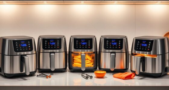 top double door air fryers