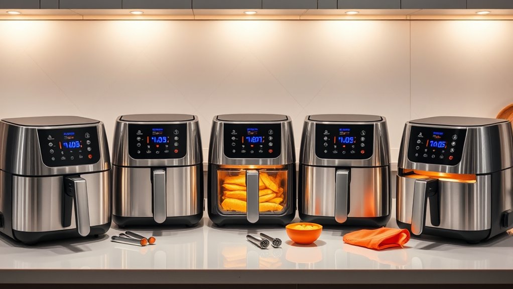 top double door air fryers