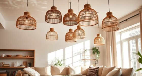 top rattan pendant lighting