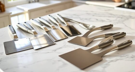 top stainless steel dough scrapers