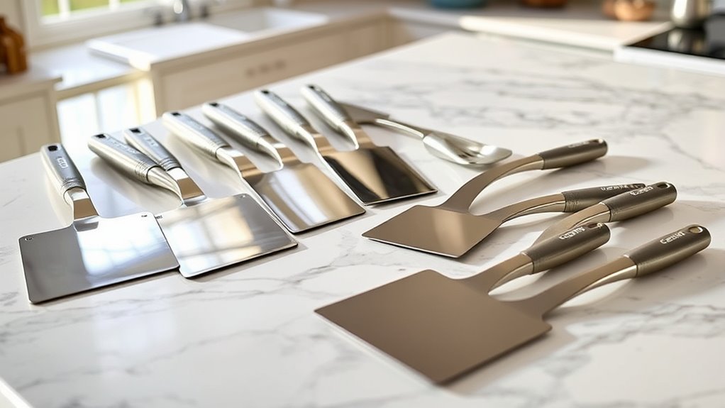 top stainless steel dough scrapers