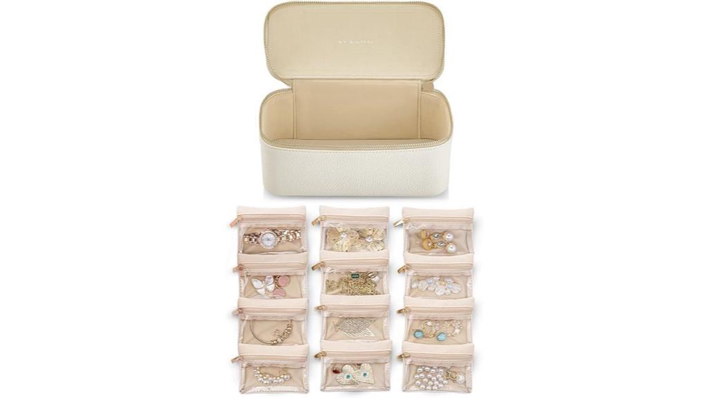 travel jewelry organizer with pouches