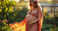 trendy boho maternity dresses