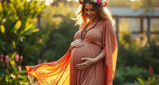 trendy boho maternity dresses