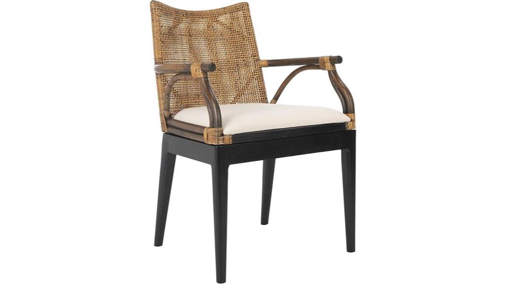 tropical rattan woven chair