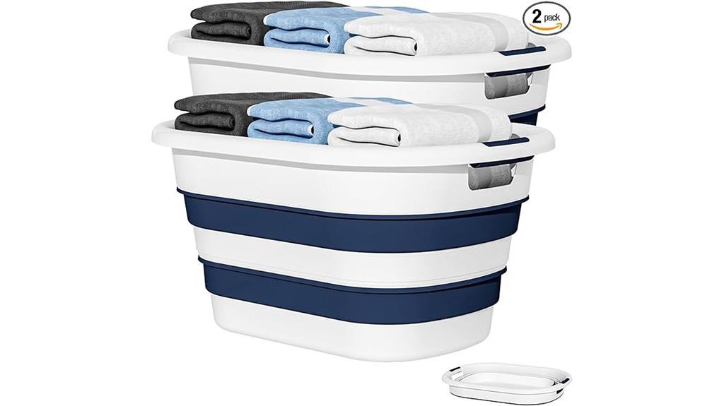 two pack collapsible baskets