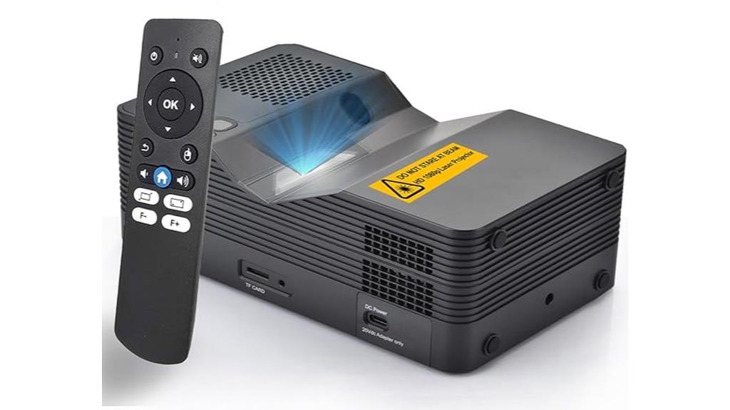 ultra short throw projector