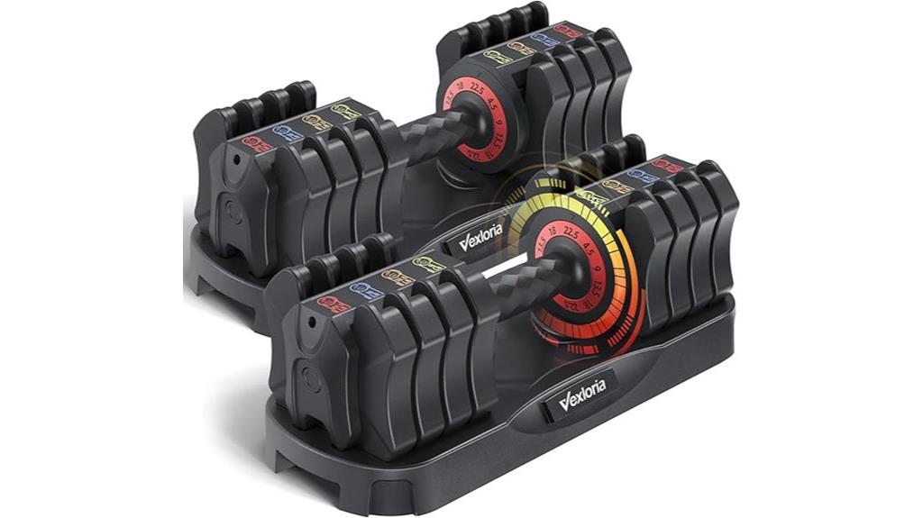 versatile 22 5lb adjustable dumbbells
