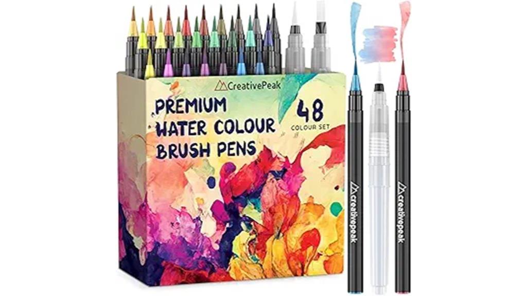 vibrant watercolor marker set