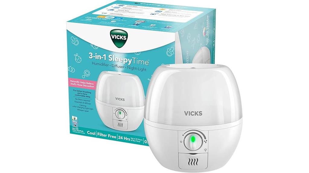 vicks sleepytime humidifier night