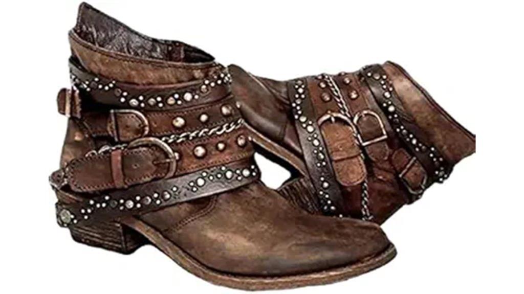 vintage cowboy ankle boots