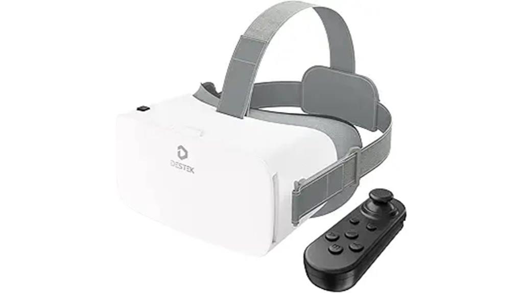 vr headset with controllers