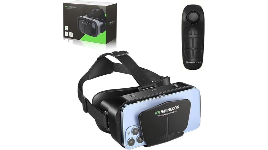 vr headset with controllers