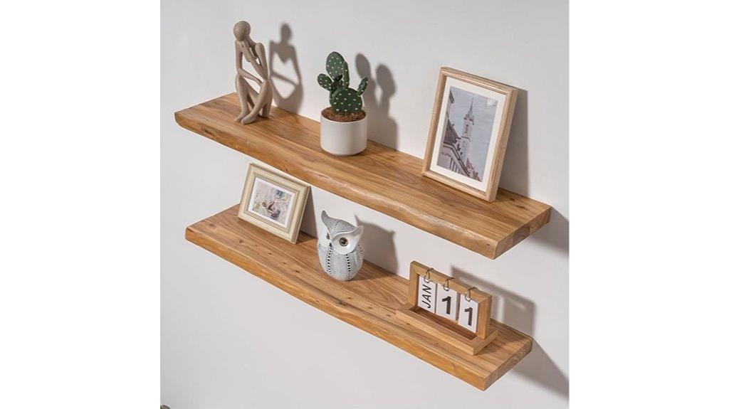 wall mounted floating shelves