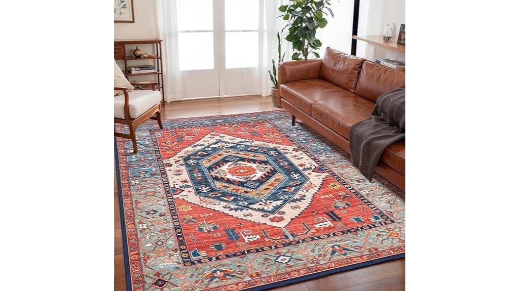 washable boho rug