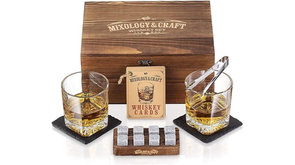 whiskey stones gift set