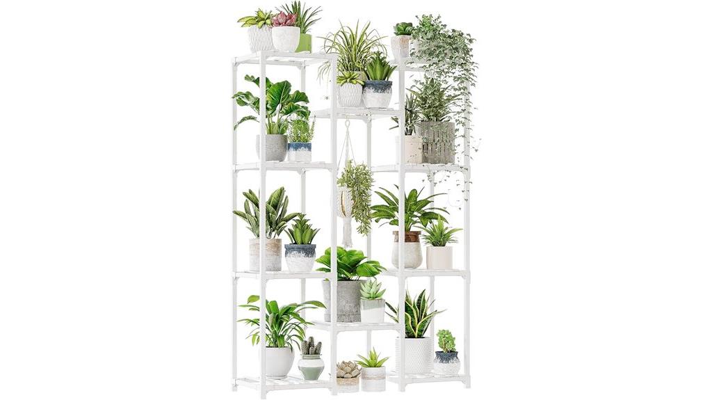 white 3 tier plant stand