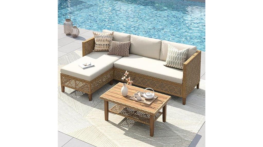 wicker patio furniture set