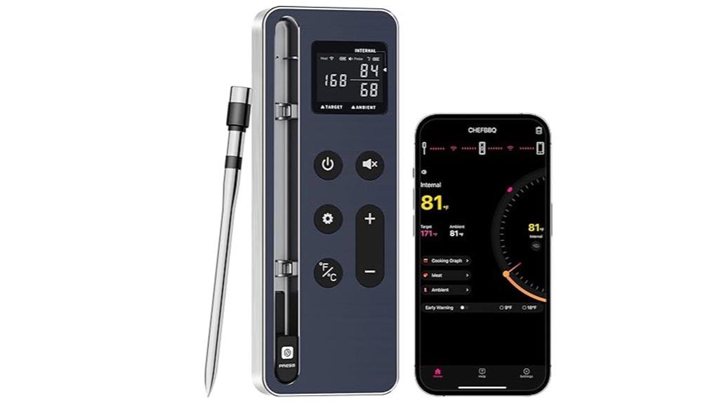 wireless grilling meat thermometer