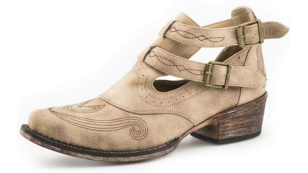 women s embroidered snip toe boots