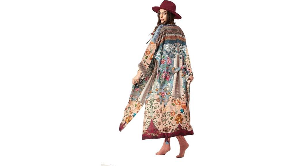 women s geometric kimono cover up