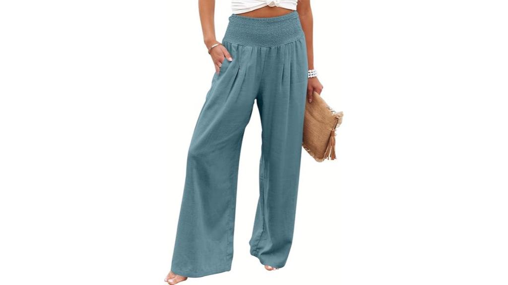 women s linen palazzo pants