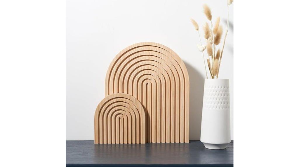 wooden arch boho decor set