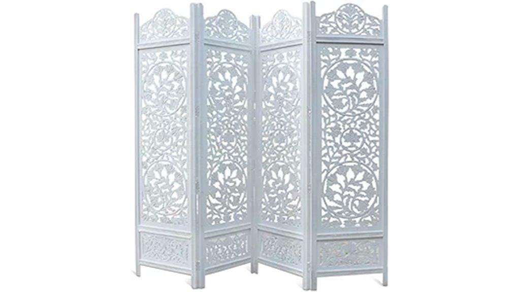 wooden folding room divider