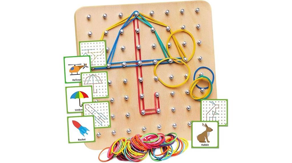 wooden geoboard for kids