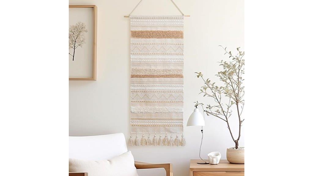 woven vertical wall tapestry