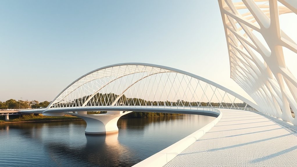 3d printed bridge demonstrates geometric engineering