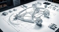 automotive geometry blueprint assembly