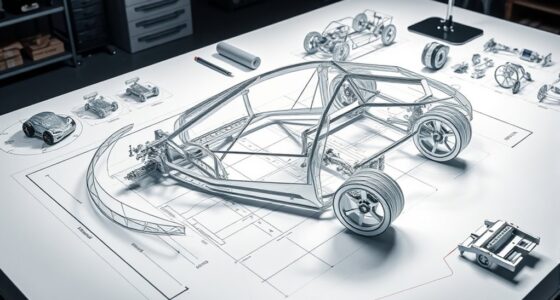 automotive geometry blueprint assembly