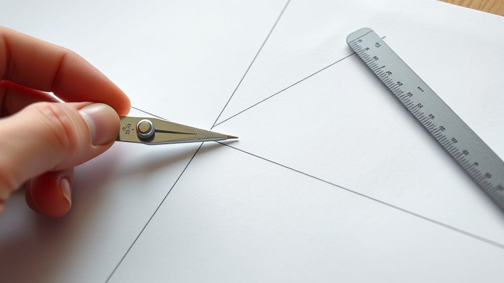 bisect angles with compass