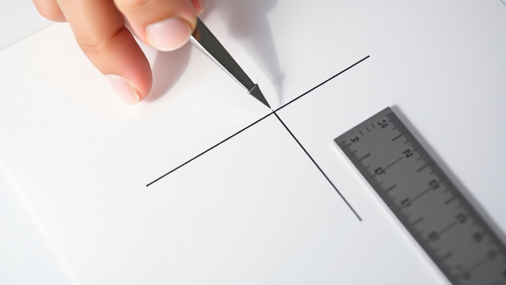 constructing angle bisector accurately