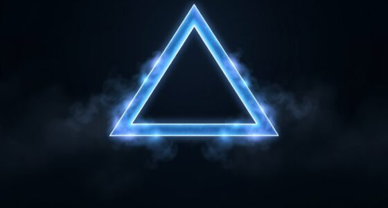 equilateral triangle materializes suddenly