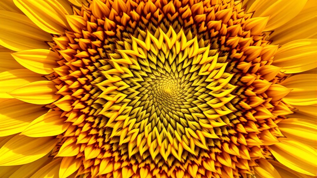 fibonacci spirals sunflowers shells