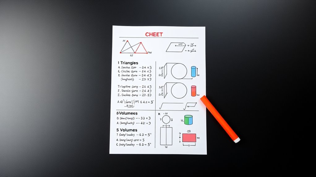 geometry formulas for shapes
