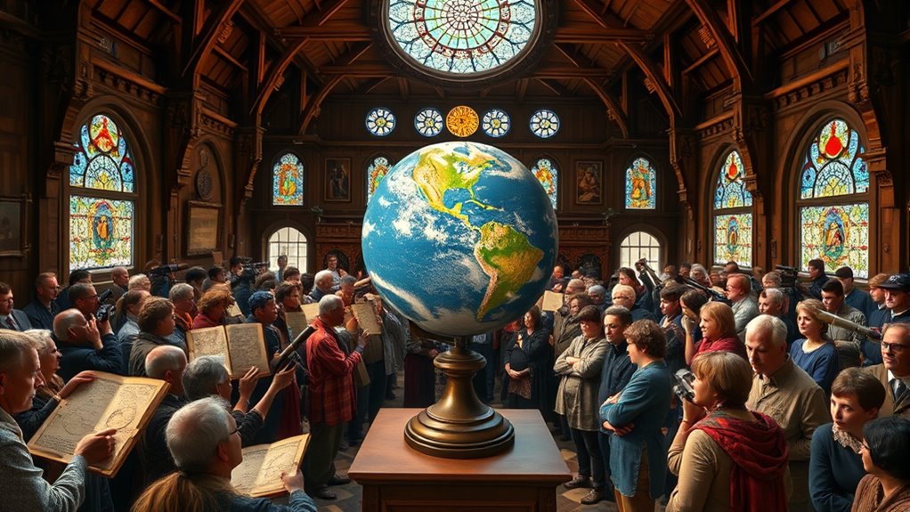 historical earth shape beliefs