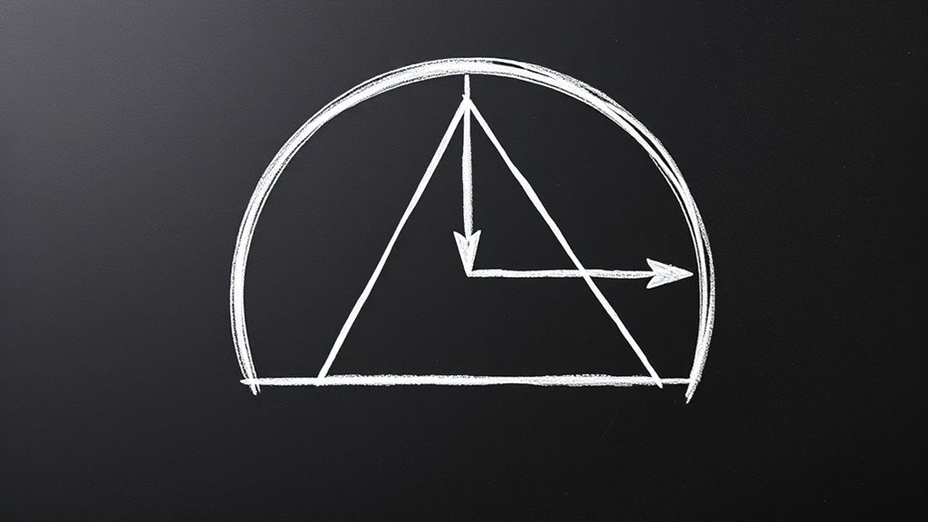 inscribed angles form right angles