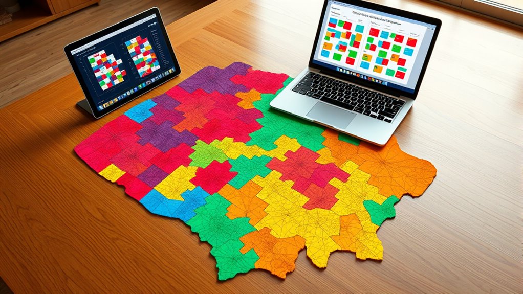 map and scheduling coloring